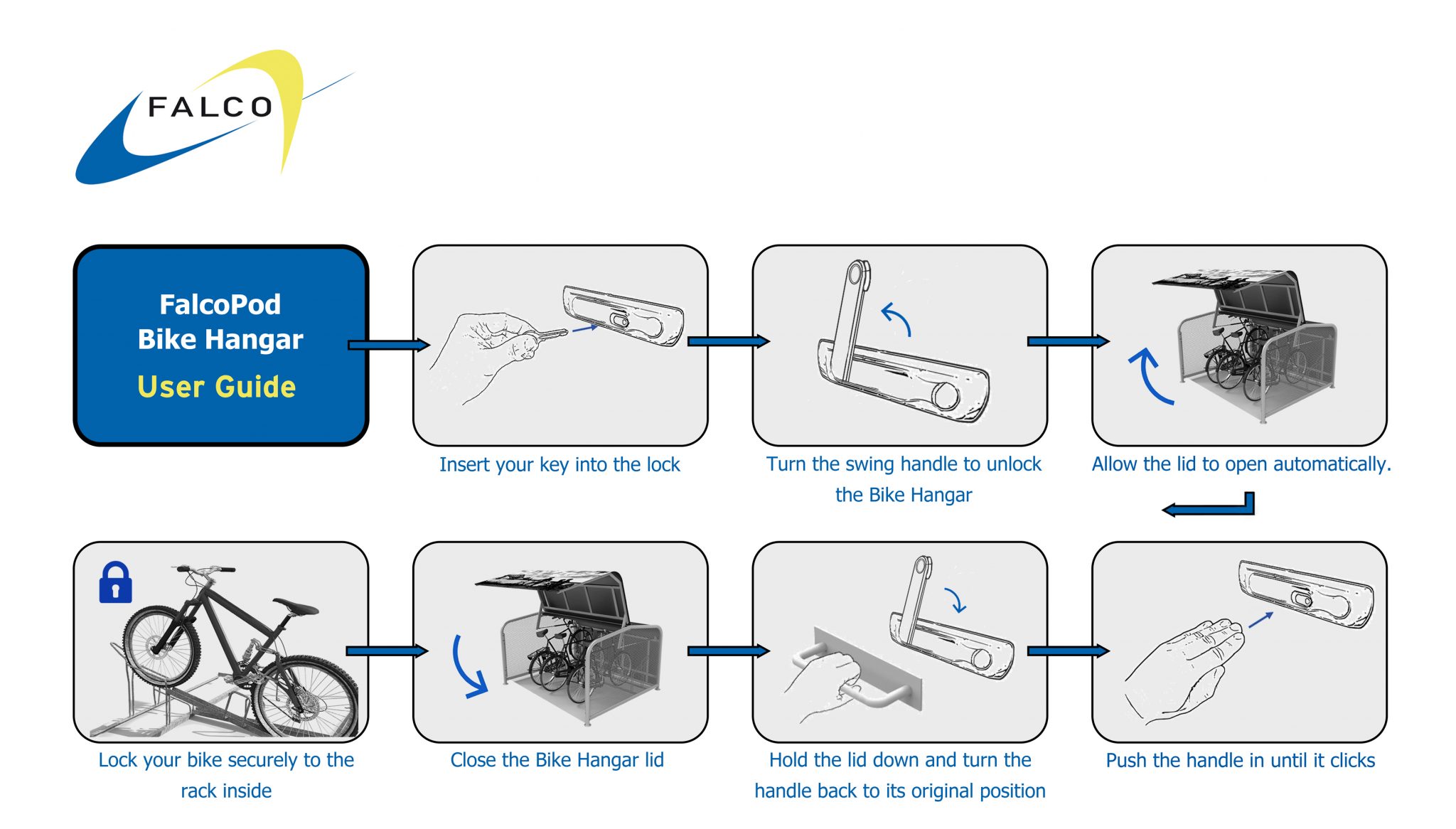 FalcoPod Bike Hangar Instruction